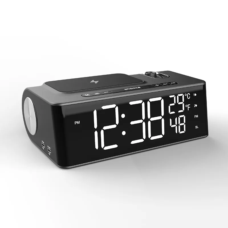 Digital clockradio trådløs opladning